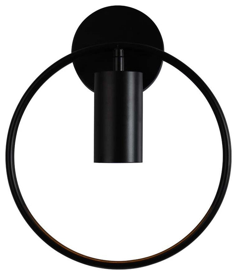 Modern room decor wall sconce black circle wall decor lamp