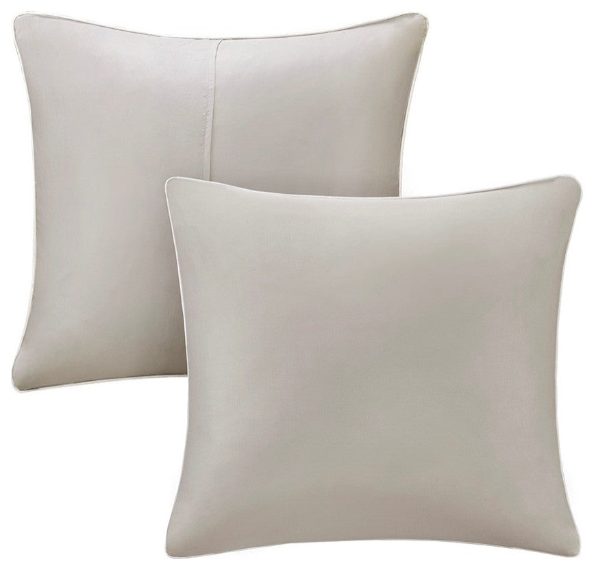 510 Design Ramsey Embroidered 8 Piece Comforter Set, Neutral, King
