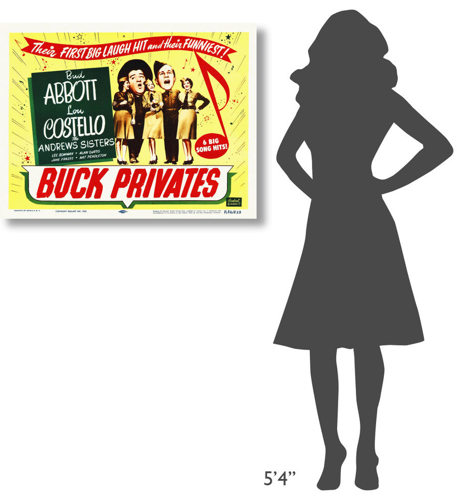 "Abbott & Costello - Buck Privates" Canvas by Hollywood Photo Archive, 36x27"