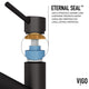 VIGO Branson 9" H Single Handle Pull-Out Sprayer Kitchen Faucet, Matte Black, Without Extras