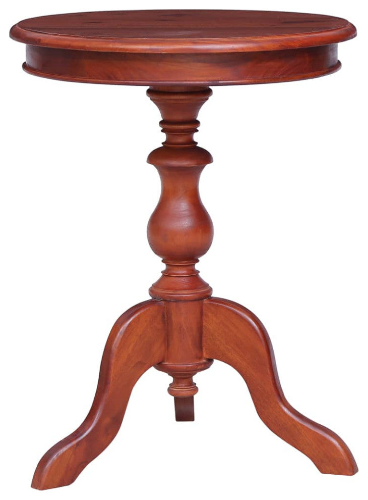 vidaXL Solid Mahogany Wood Side Table Brown End Accent Coffee Couch Table