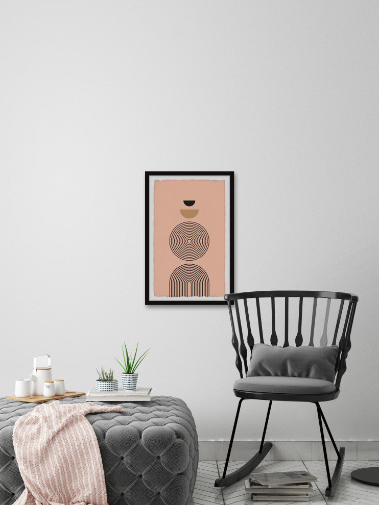 "Radio Waves" Framed Painting Print, 8x12