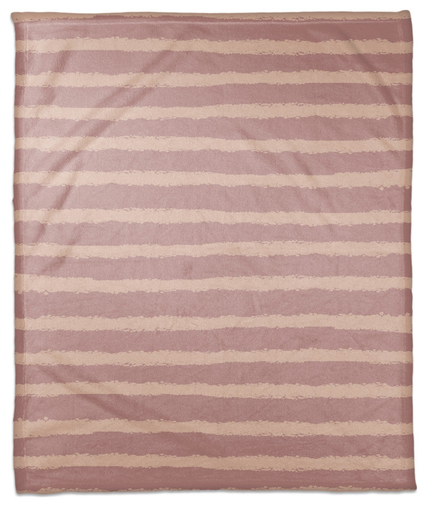 Pinks Stripes on Pink 50x60 Coral Fleece Blanket