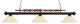 Shark Collection 3 Light Billiard Light in Matte Black Finish