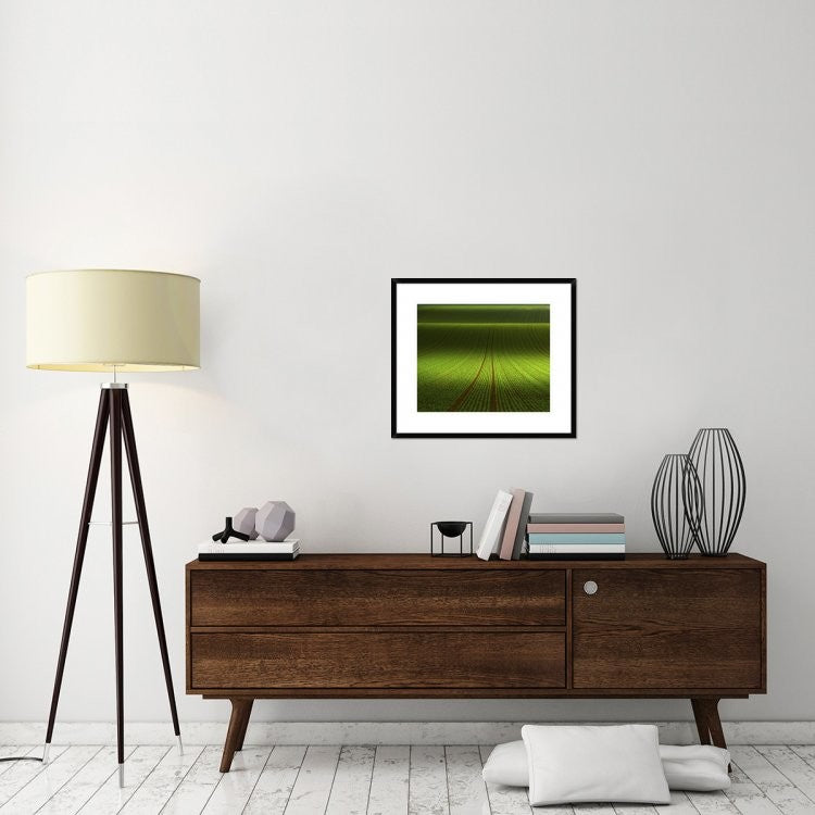 "November Green" Framed Digital Print by Franz Schumacher, 28x24"