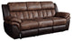 Jaylen Motion Sofa, Toffee & Espresso Polished Microfiber