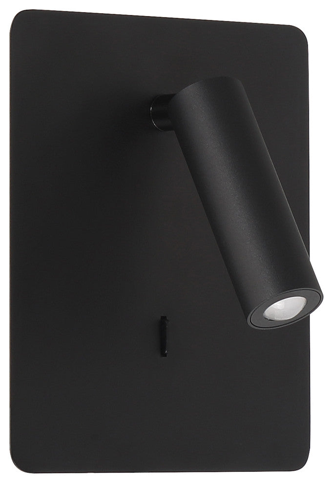 Villa LED Reading Light, Matte Black