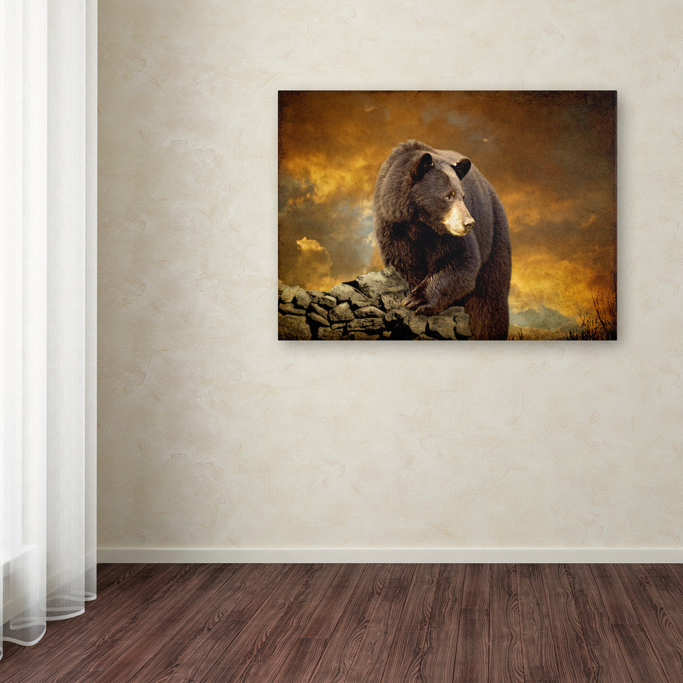 'The Bear Went Over the Mountain' Canvas Art by Lois Bryan