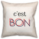 C'est Bon 18x18 Spun Poly Pillow