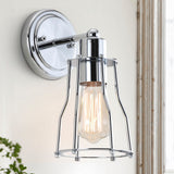 Evelyn Metal Vanity Light, Chrome, 1-Light