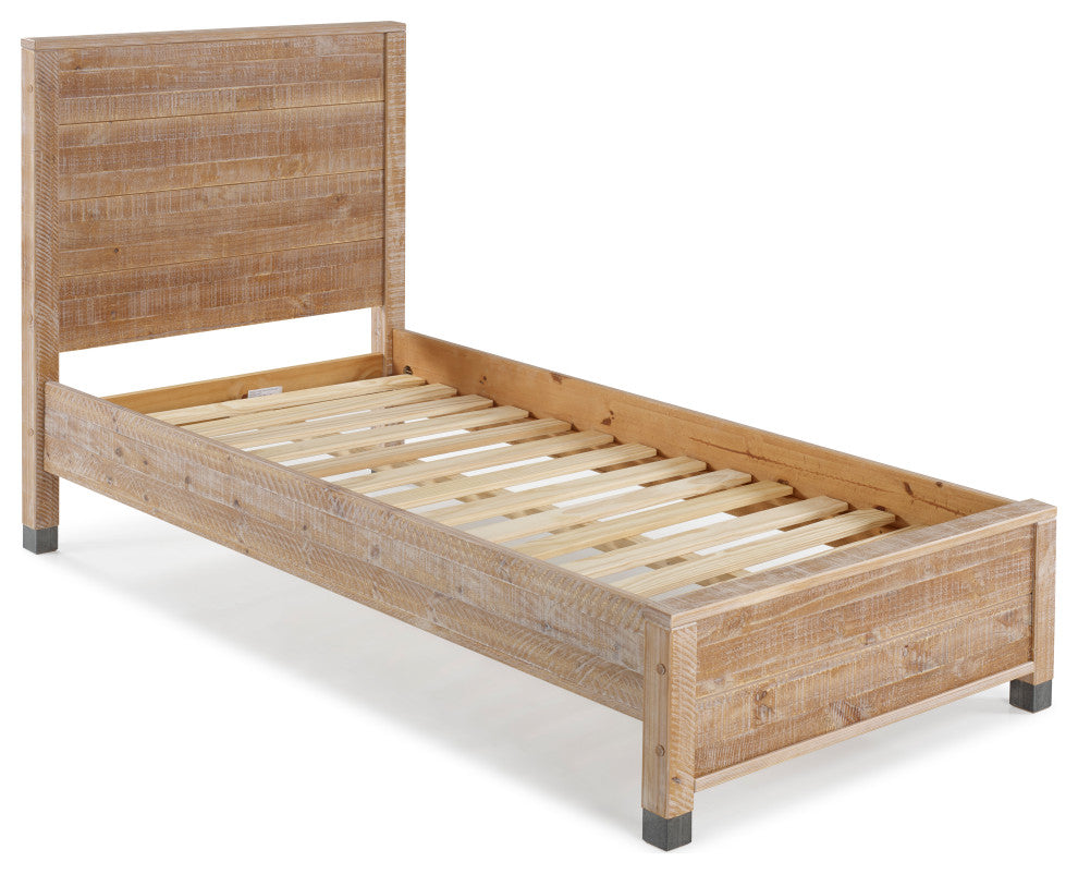 Baja Platform Bed, Barnwood, Twin