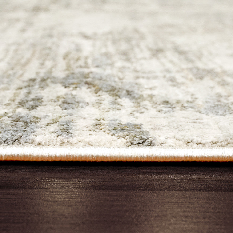 Castilla Area Rug 3555-190 Ivory/Gray, 6'7"X9'6"