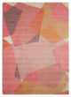 Blush Chroma Mid-Century Modern Geometric Area Rug, 7'6"x9'6"