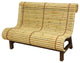 Curved Japanese Bamboo Bench
