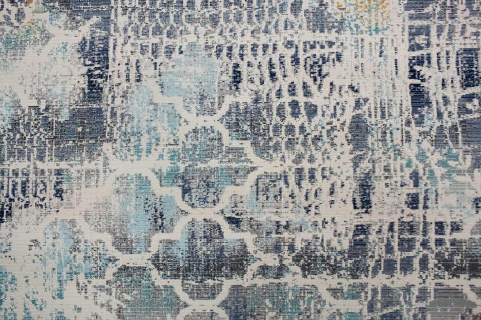 Noori Rug Low-Pile Todd Ivory/Blue Rug