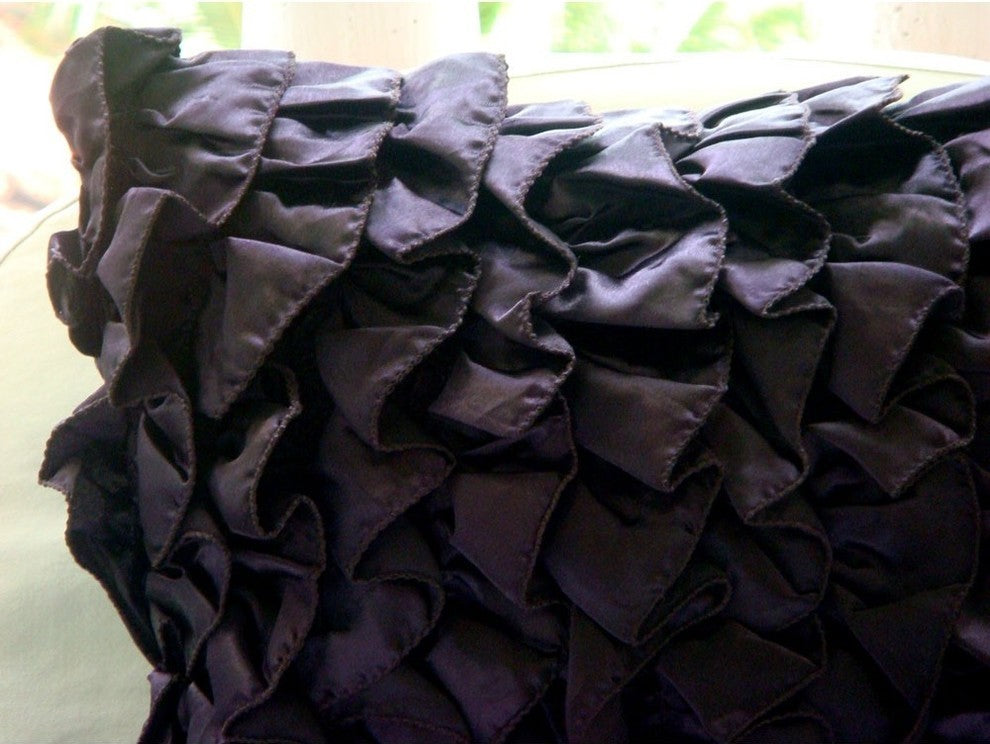Velvet Violet Throw Pillows Cover, 22"x22" Satin Pillows Cover, Vintage Violet
