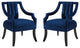 Harken Accent Chair Performance Velvet Set of 2 EEI-4429-NAV