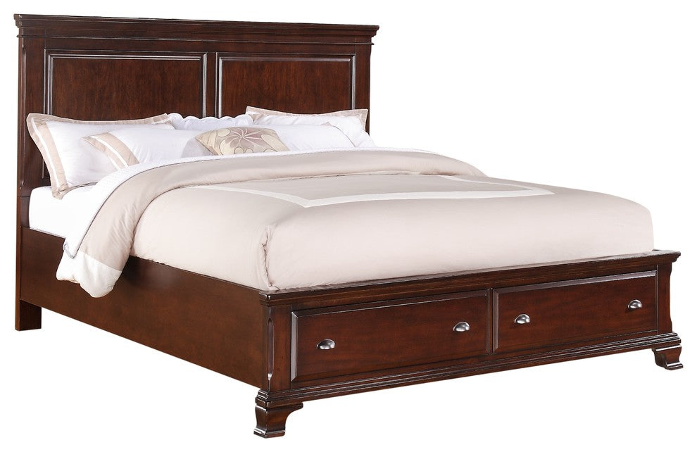 Brinley Storage Bed, Cherry, King