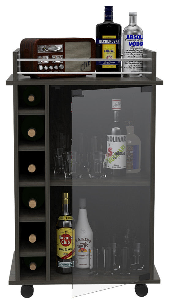 Huali Bar Cart, Espresso