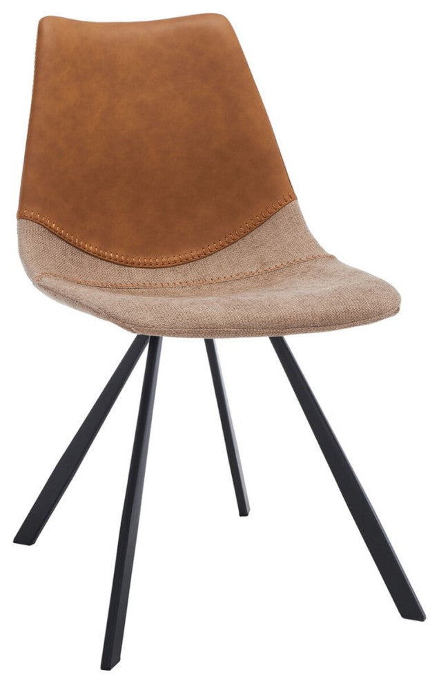 Safavieh Greer Dining Chair, Cognac/Black