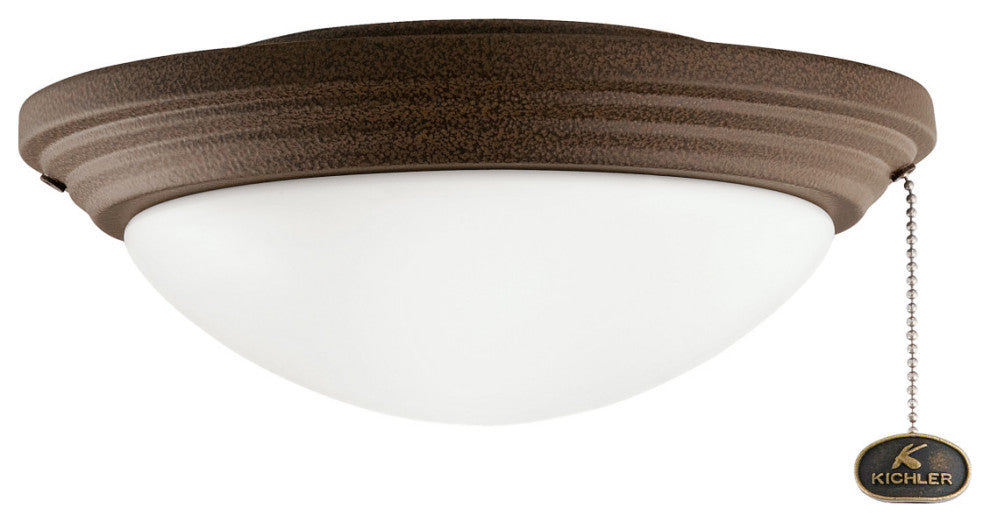 Kichler 380912TZP LED Fan Light Kit, Tannery Bronze Powder Coat Finish