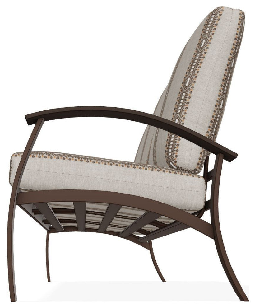 Belle Isle Cushion 3-Seat Outdoor Sofa, Guru Walnut/Kona