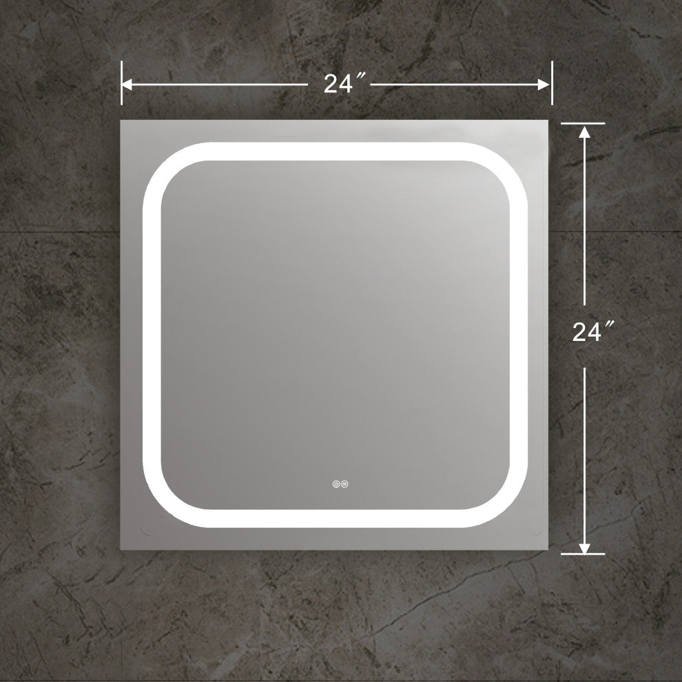 SPECULO Embedded LED Mirror 4000K Warm White 24inches Wide