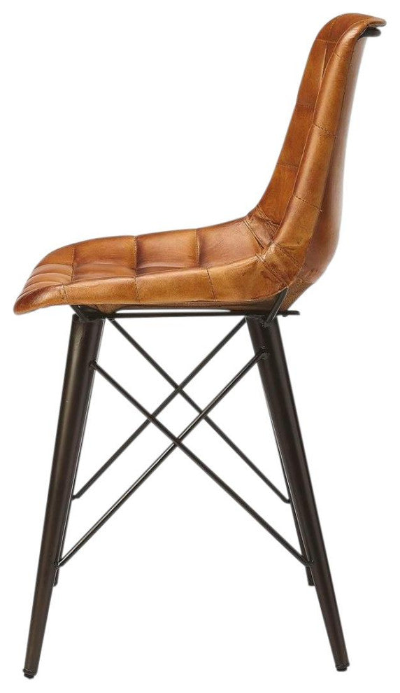 Industrial Leather Chair by Butler Specialty