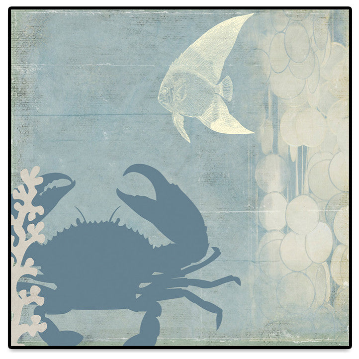 "Ocean Life II" Oversized Framed Canvas, 45" x 45"