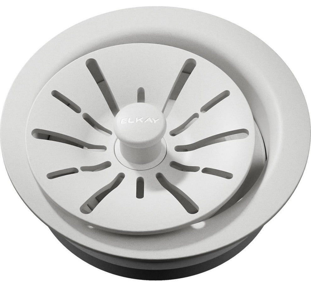 LKPDQD1WH Elkay Quartz Perfect Drain 3-1/2" Polymer Disposer Flange, White