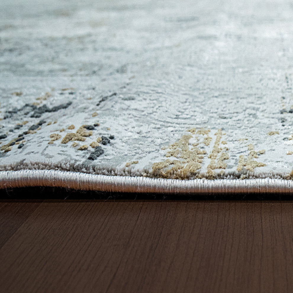 Ruby Gray Area Rug, 6.7'x9.6'