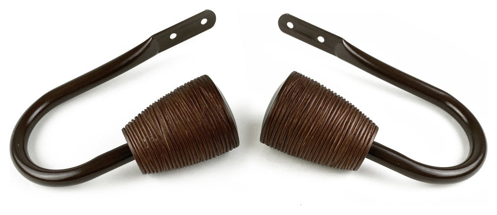 Anya Curtain Holdback, Pair, Cocoa
