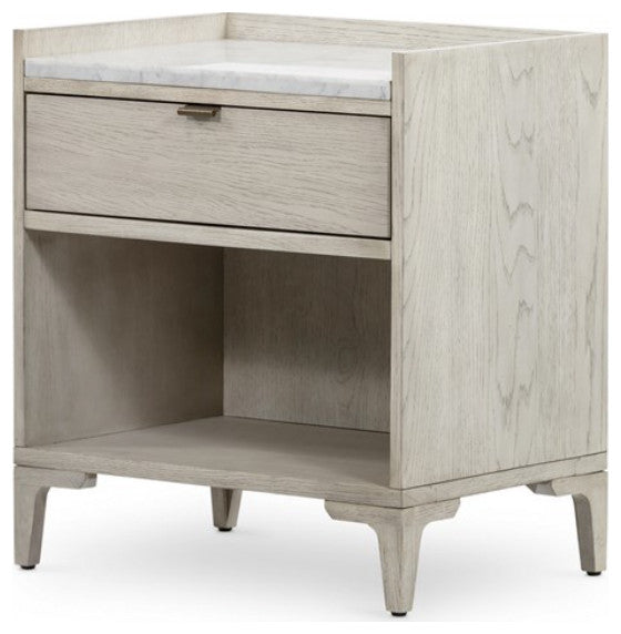 Viggo Nightstand-Vintage White Oak