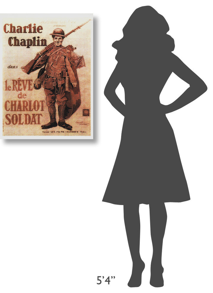 Charlie Chaplin, French, Shoulder Arms, 1918, 22x30