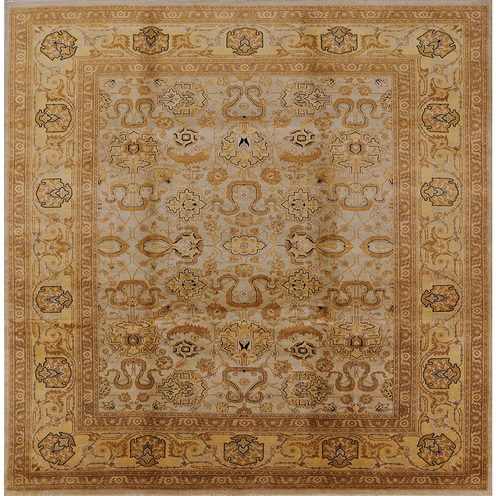 Ahgly Company Indoor Square Mid-Century Modern Area Rugs, 8' Square