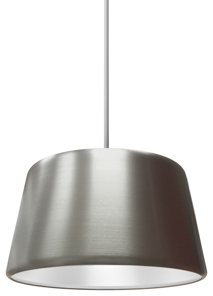 Pillbox 10" Pendant - Satin Nickel Interior - Integrated LED