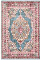 Unique Loom Red Baracoa Regla 4'x6' Area Rug