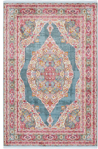 Unique Loom Red Baracoa Regla 4'x6' Area Rug