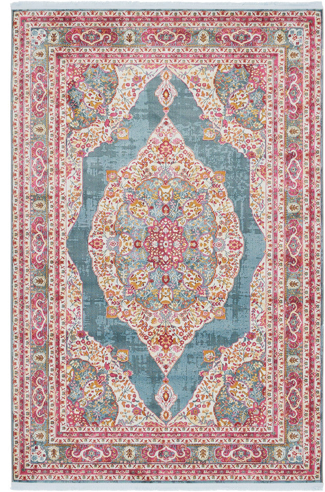 Unique Loom Red Baracoa Regla 4'x6' Area Rug