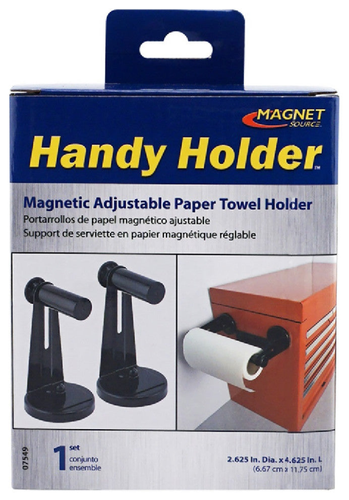 Master Magnetics 07549 Magnetic Paper Towel Holder, Black