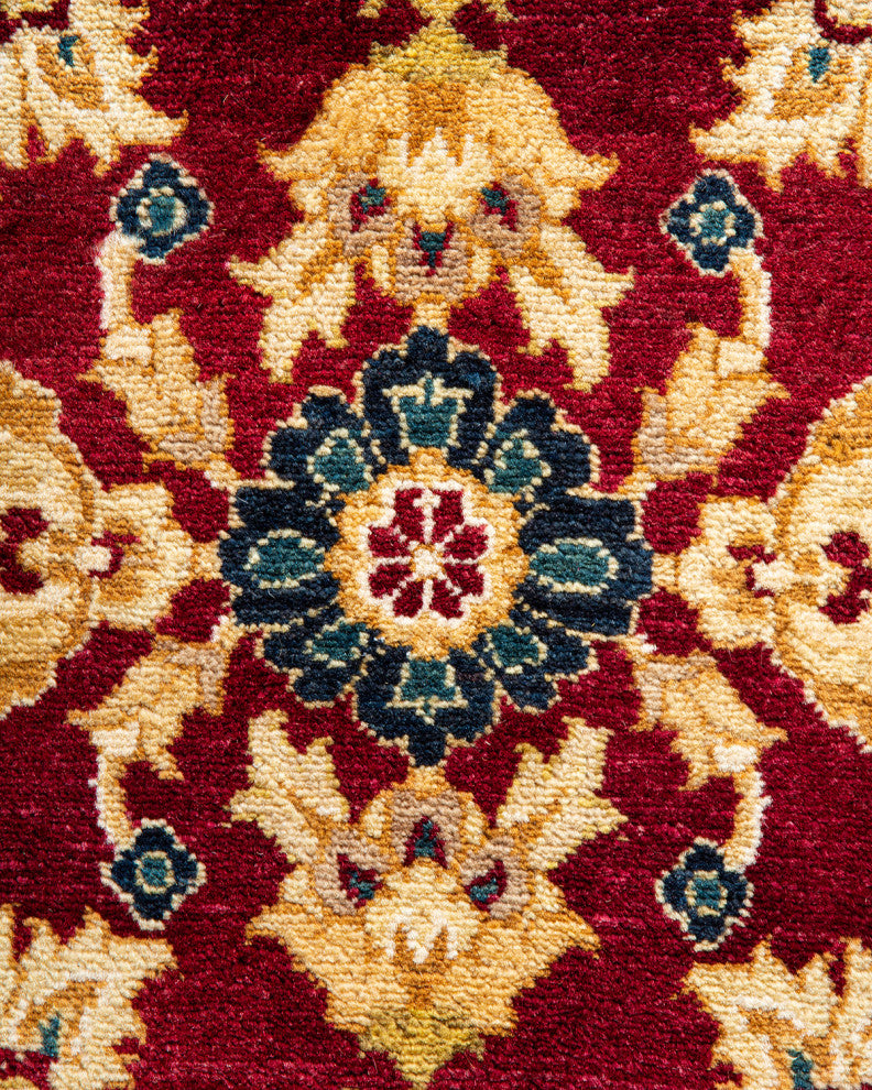 Mogul, One-of-a-Kind Hand-Knotted Area Rug Red, 8' 2" x 10' 4"