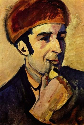 Portrait of Franz Marc - Canvas Poster 20" x 30"