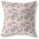 18" Pink Yellow Roses Indoor Outdoor Throw Pillow