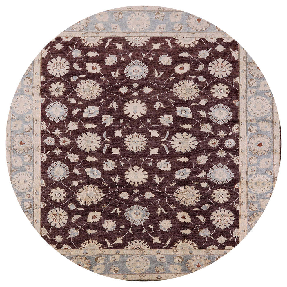 Ahgly Company Indoor Round Mid-Century Modern Area Rugs, 6' Round