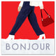 Bonjour 24x24 Canvas Wall Art