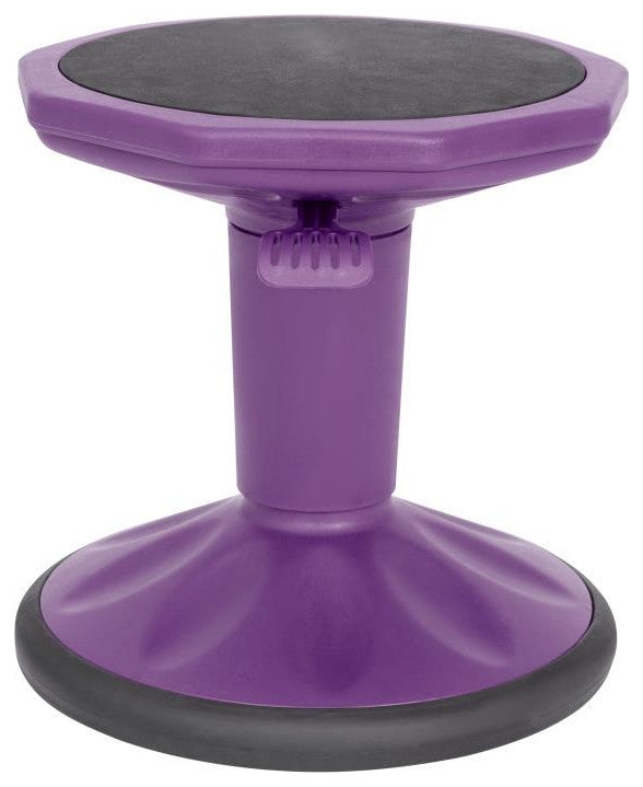 Carter Adjustable Height Kids Flexible Stool 14" 18" Seat Height, Purple