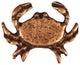 Sand Crab Cabinet Knob, Antique Copper