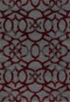 Bastille Trellis Area Rug, Red, 3'11"x5'11"