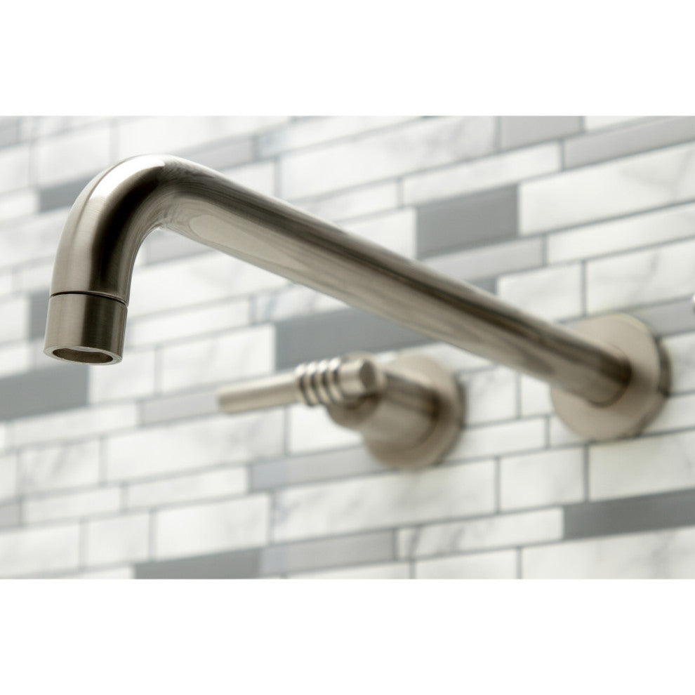 KS8048ML Wall Mount Tub Faucet, Brushed Nickel