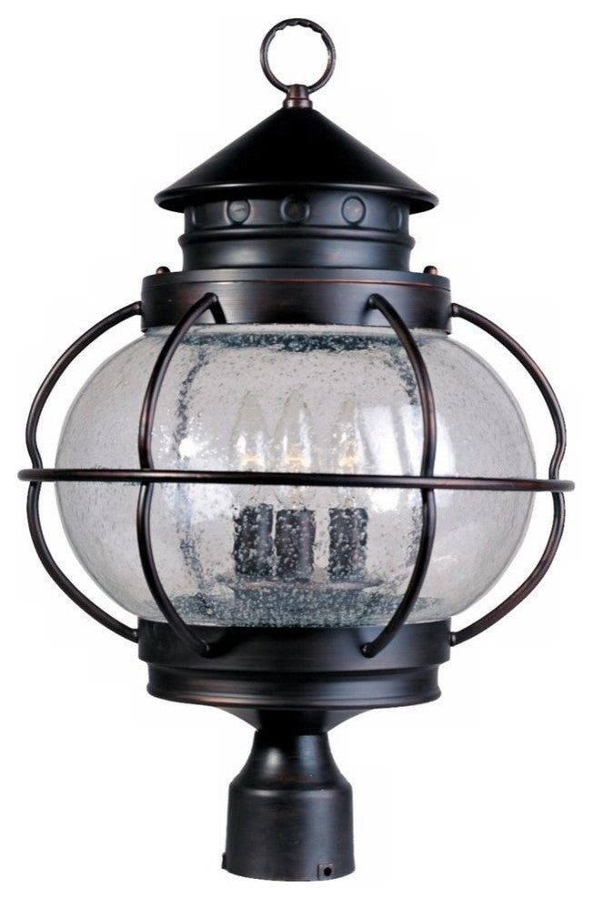 Maxim Portsmouth 3-Light Outdoor Post Lantern Rubbed Bronze -30501CDOI